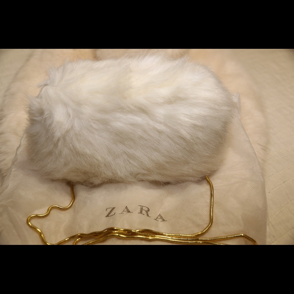 Zara Fur Chain Handbag